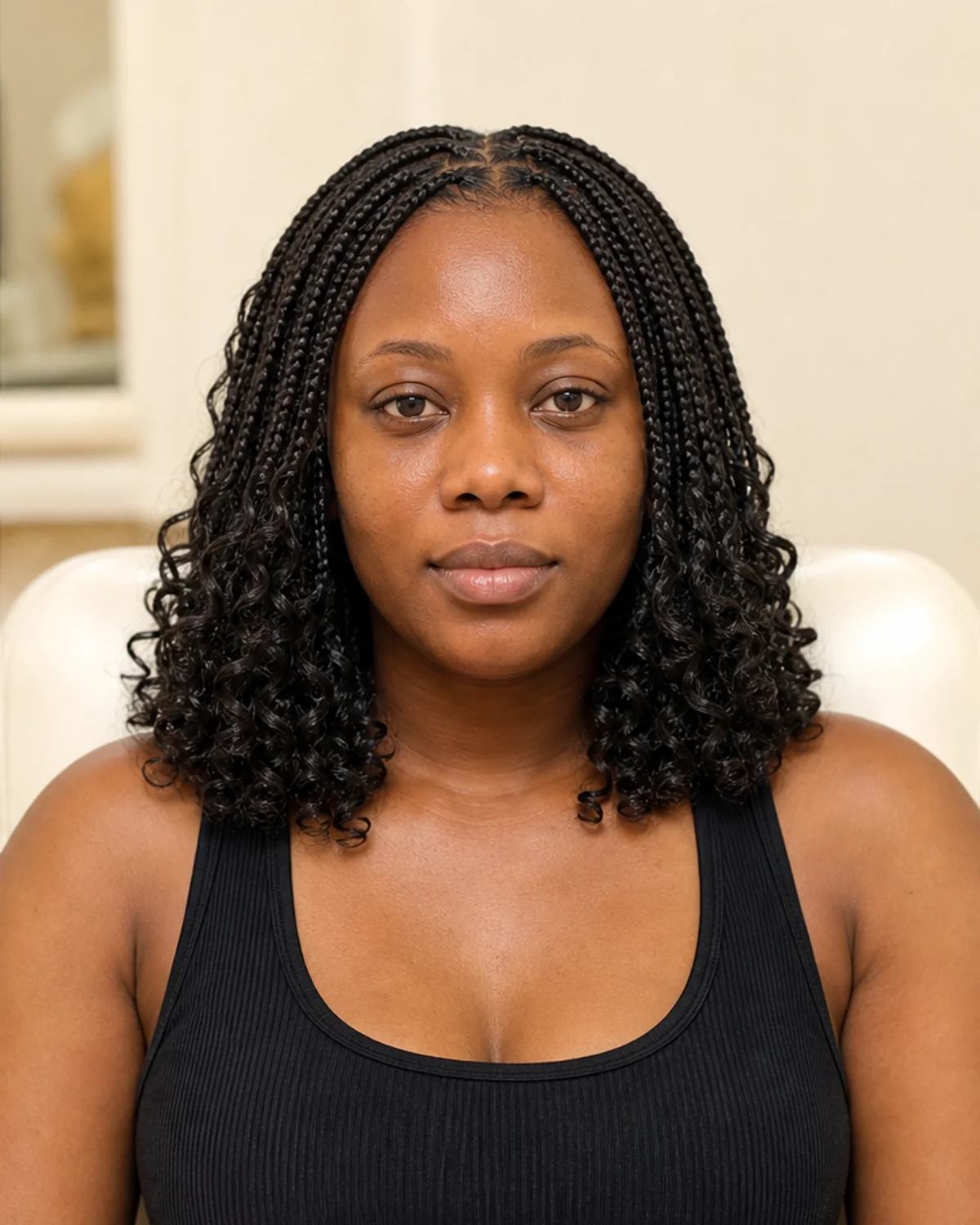 Finished sculptural braided style by TEOS Hairpire